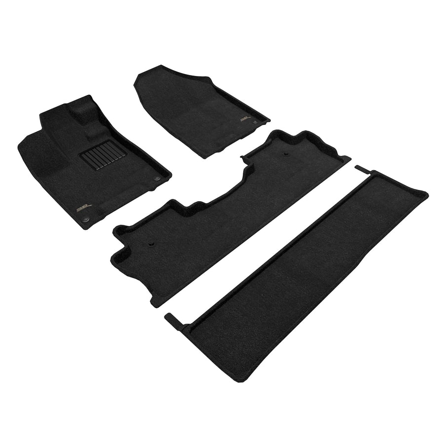 Elegant 3D MAXpider Floor Mat (Black) Compatible with Honda Ridgeline 2017-2026 - Full Set