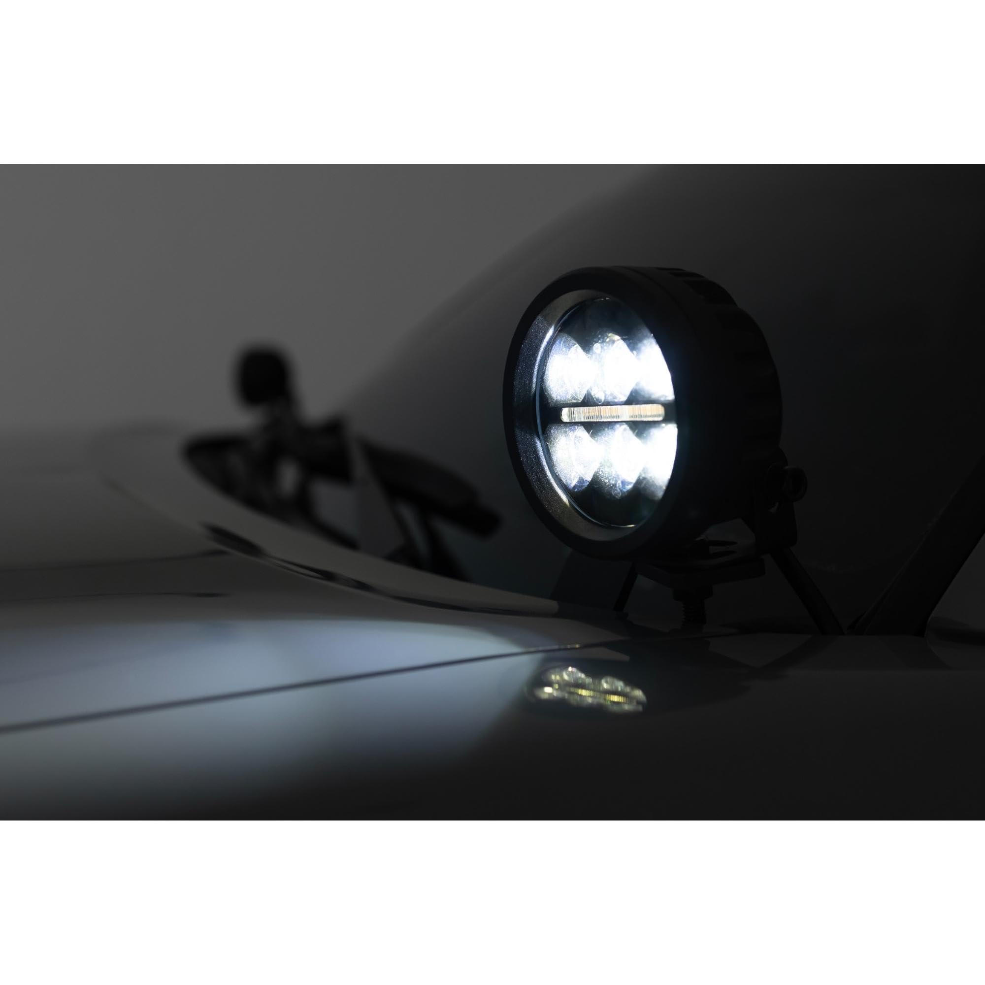 Rough Country Dual 2" LED Ditch Light Kit for Tacoma Toyota (2016-2023) - 2X LED Light Pods, Spot Beam
