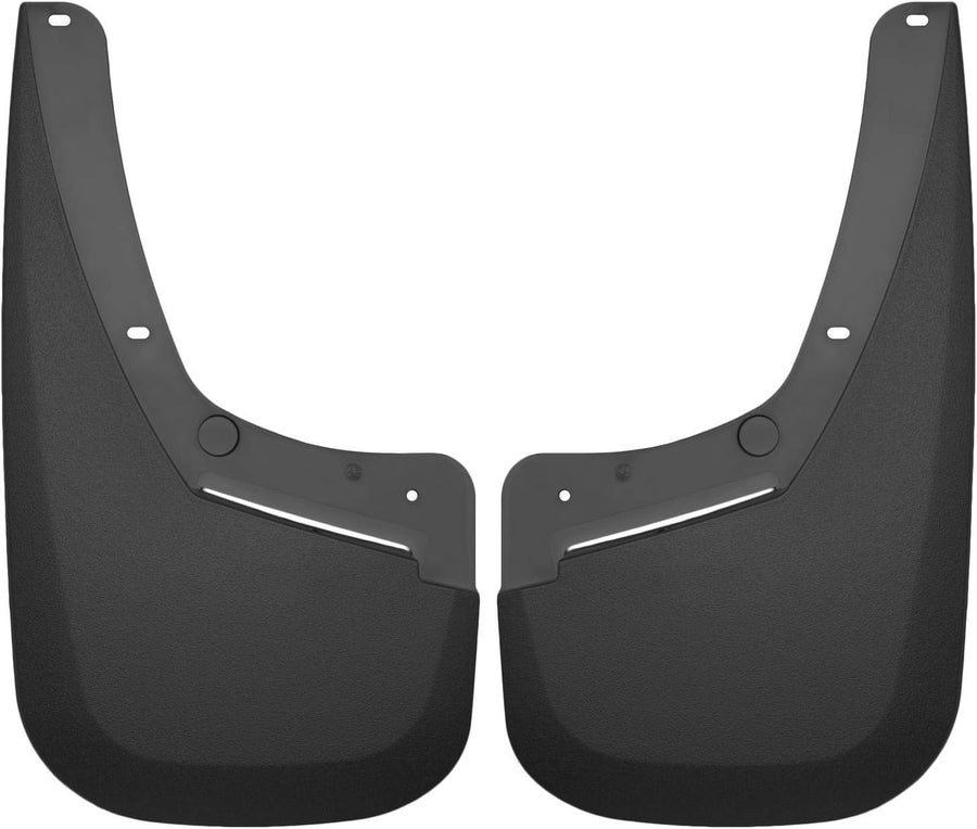 Husky Liners Mud Guards Custom | Fits 2020 - 2025 Chevrolet Silverado 3500 HD Dually | DUALLY REAR MUD GUARDS, 2-pc Black - 57751