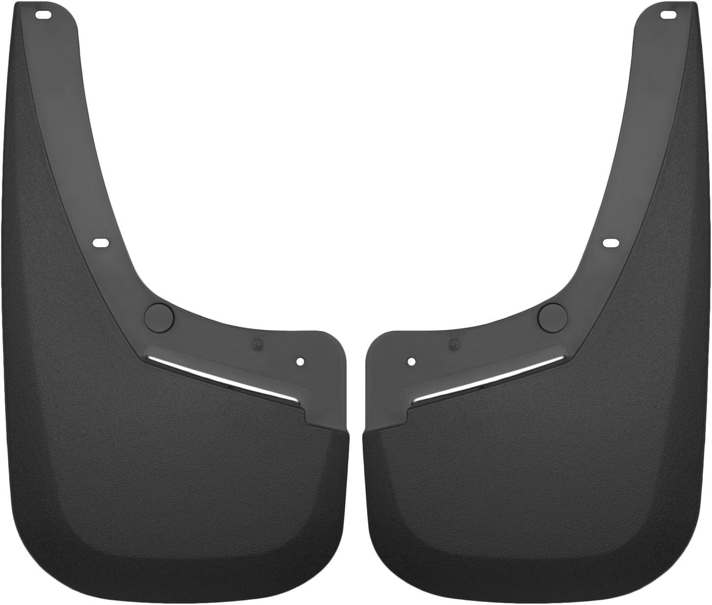Husky Liners Mud Guards Custom | Fits 2019-2024 Dodge Ram 3500 | Rear Set, 2-pc Black - 59071