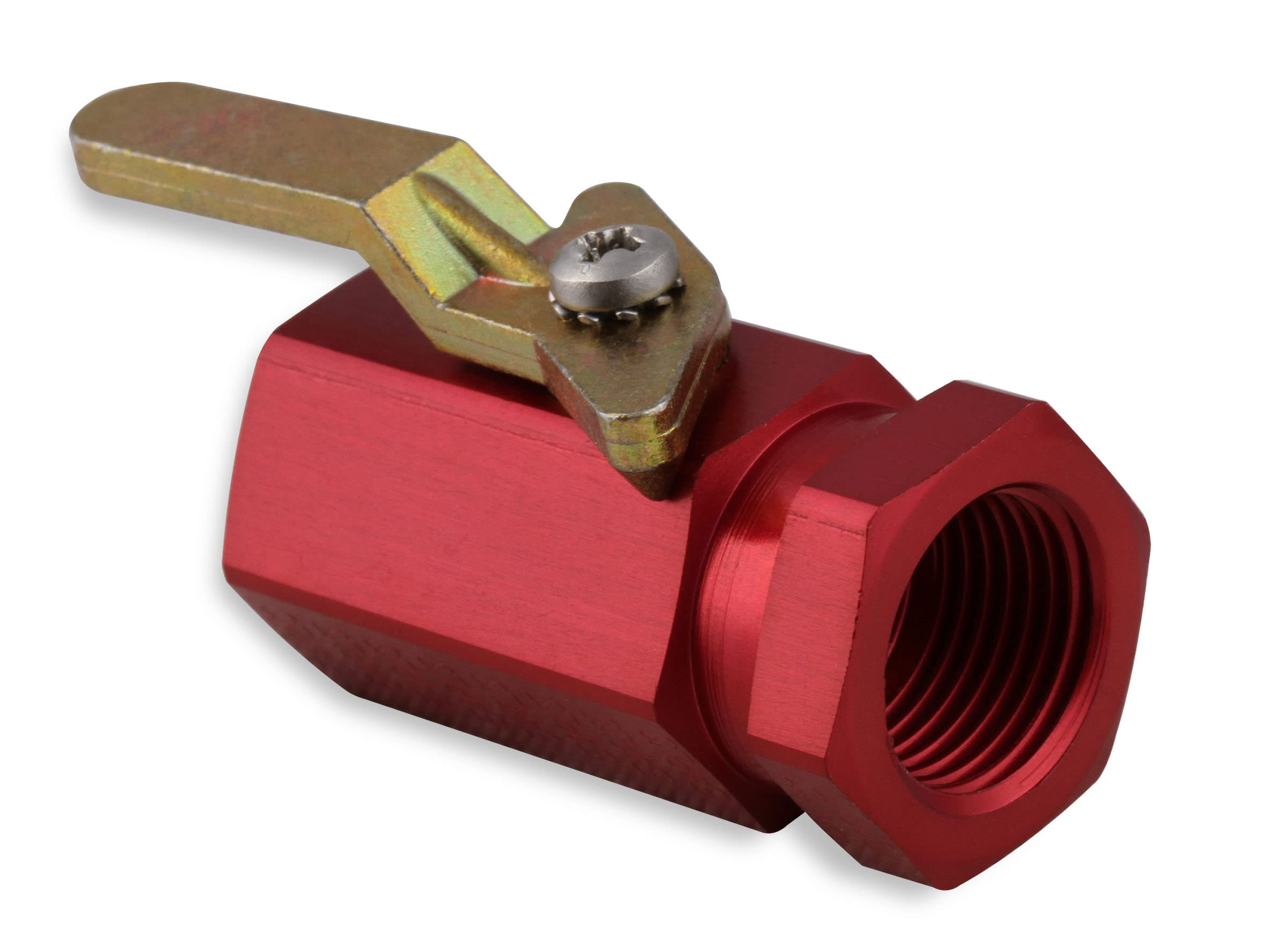 3/8 Npt Earl's Shut Off Valve 3/8 Npt Al - Red