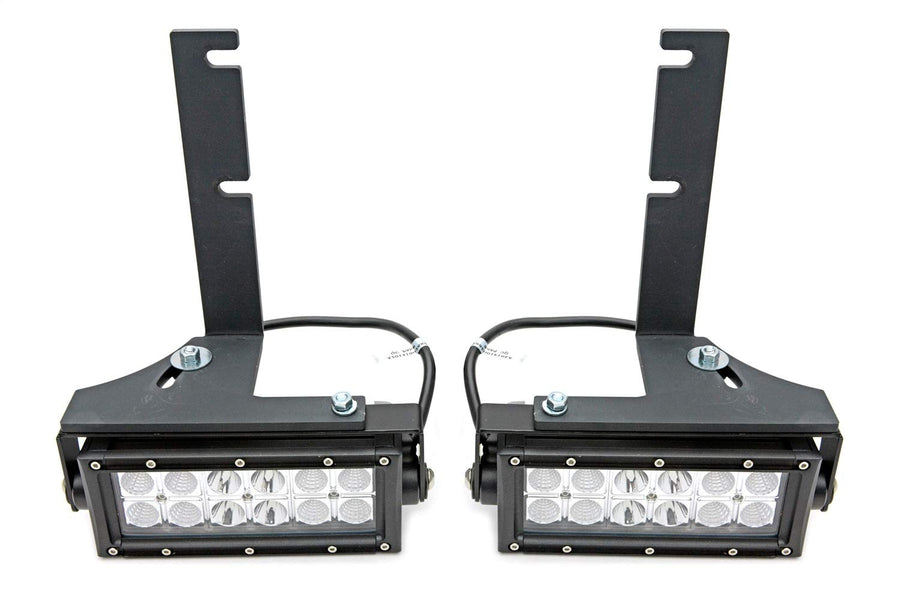 ZROADZ LED Mounting Bracket & Kit Under Rear Bumper - Compatible w/ 2017-2022 Ford F-250, F-350, F-450, F-550 - with (2) 6 Inch ZROADZ LED Lights (Included) with Wiring Harness - PN Z385471-KIT