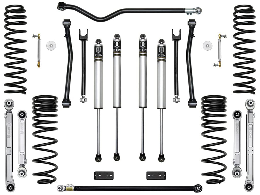 Stage 5 Suspension System, ICON 2.5" Lift, Billet UCA, Compatible with 2020-Up Jeep Gladiator, K22105