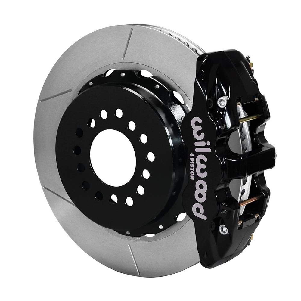 14.00" AERO4 Rear P-Brake Kit, Drill, Red