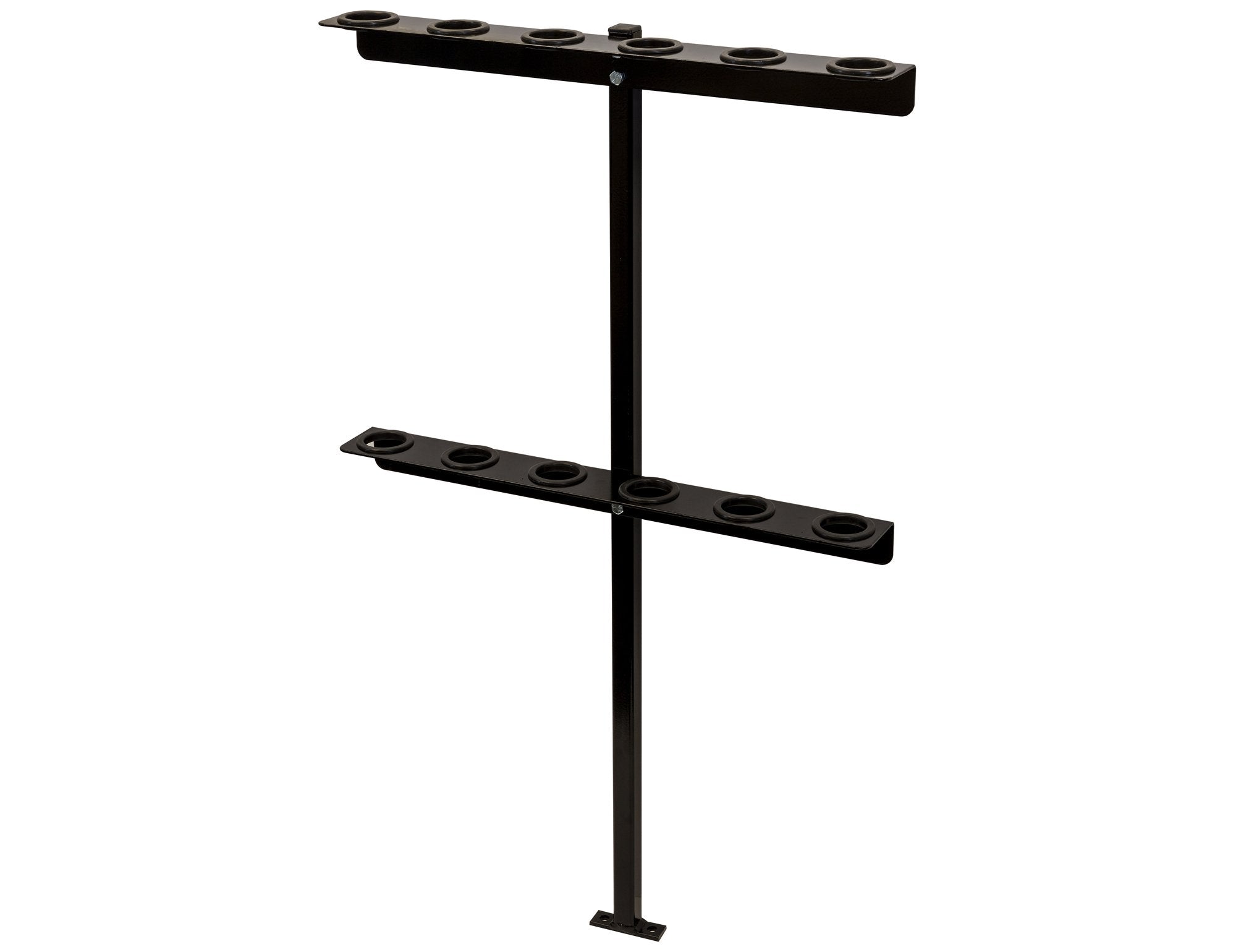 Buyers Products LT35 Hand Tool Rack Vertical for Open Landscaping Truck Trailers, 6 Tools for Shovels, Rakes, Hoes, Made In The USA, Lawn Care Equipment, Landscaping Tools