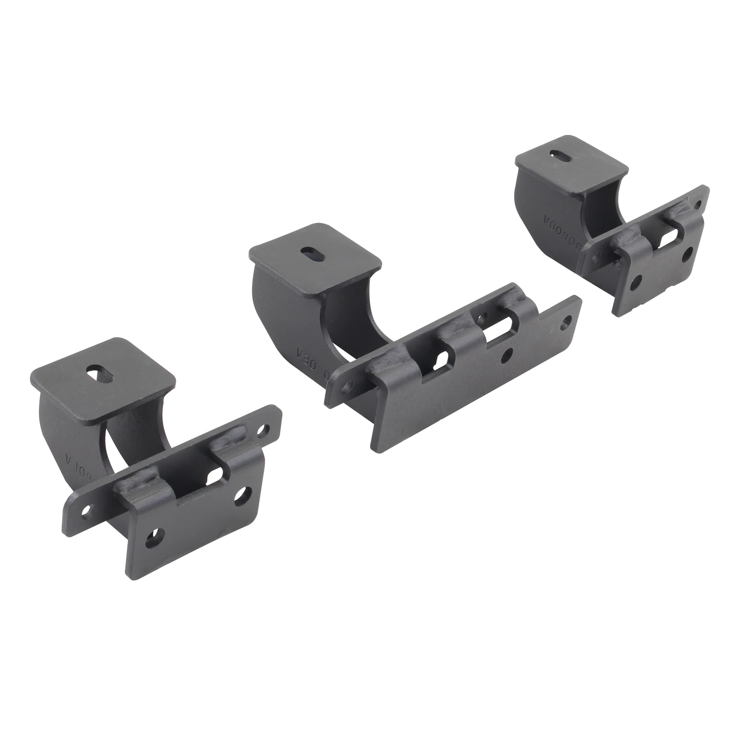 Dominator Xtreme D1 / D2 / D6 / DS/DSS/DT Brackets Go Rhino | Mild Steel, Textured Black | D64129TK | Fits 2021-2025 Ford Bronco 2-Door (Excludes Bronco Sport)