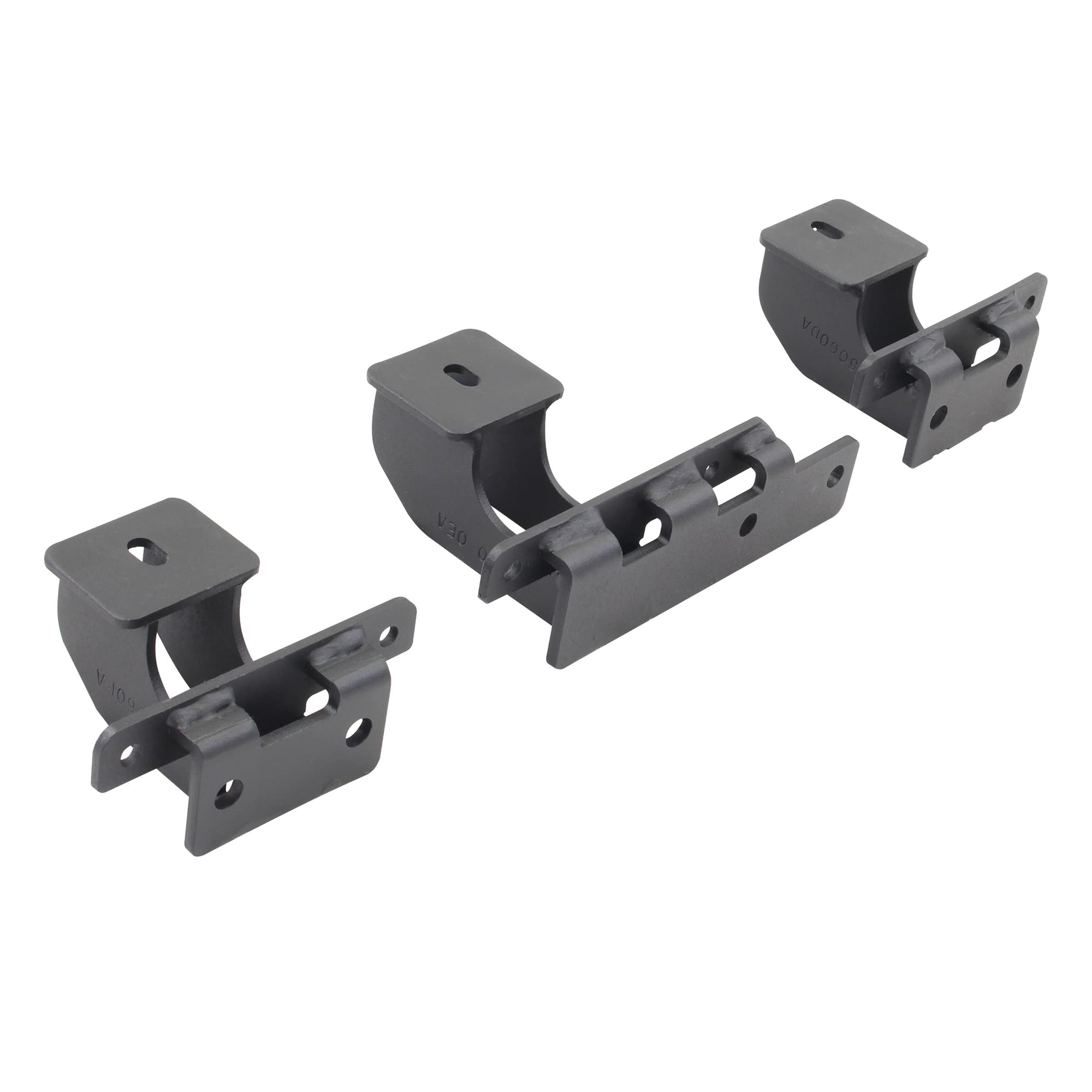 Dominator Xtreme D1 / D2 / D6 / DS/DSS/DT Brackets Go Rhino | Mild Steel, Textured Black | D64129TK | Fits 2021-2025 Ford Bronco 2-Door (Excludes Bronco Sport)