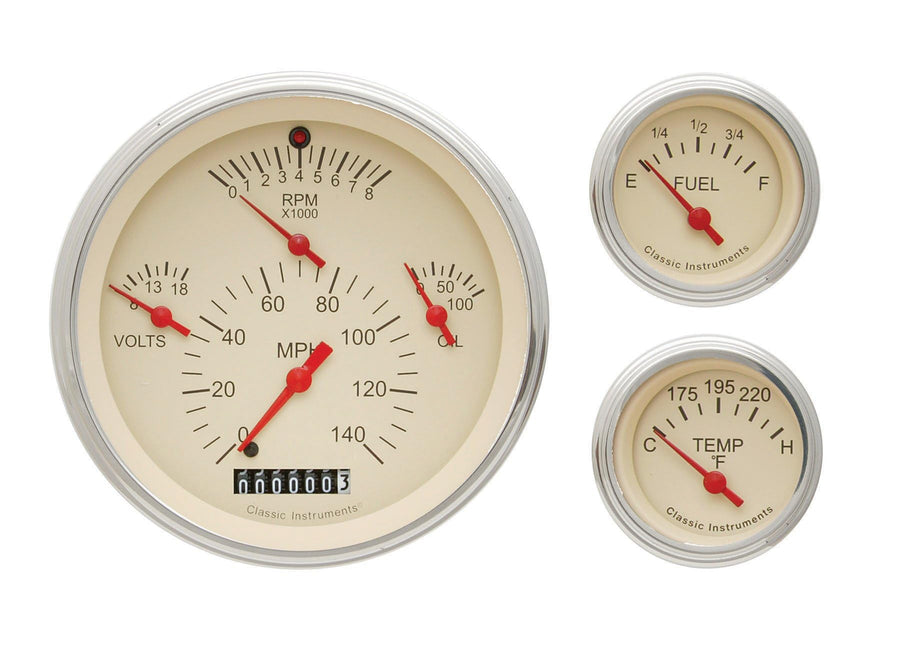 Gauge Package Classic Instruments CH01TSLF Tan