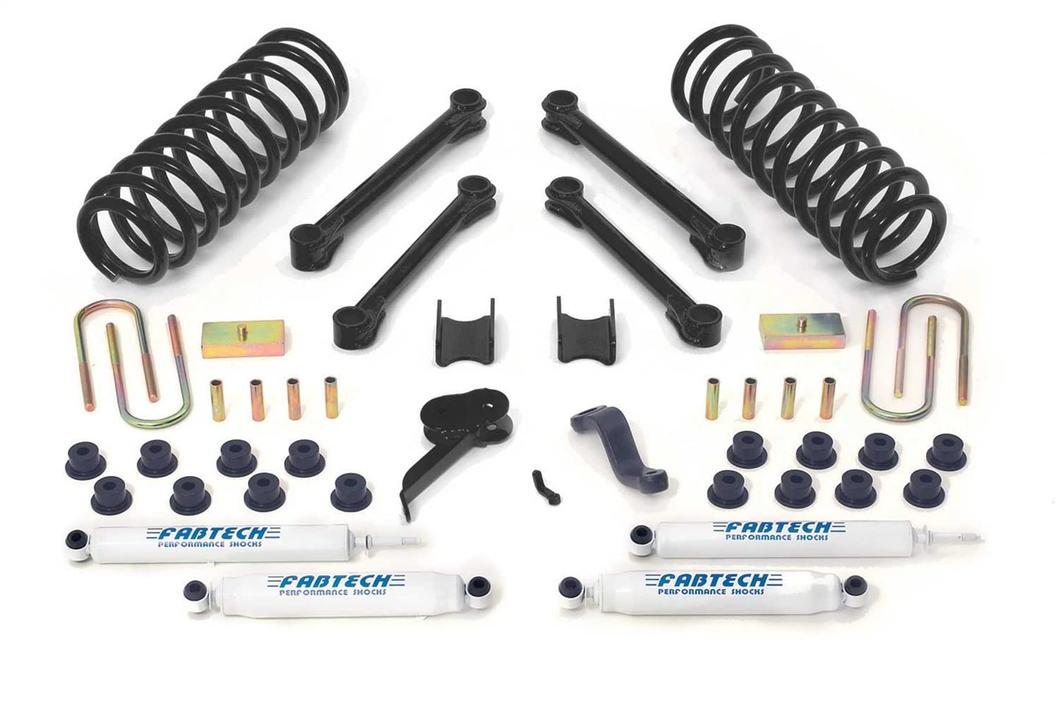 Fabtech Performance Lift System K3006 w/Shocks w/Performance Shocks 4.5 in. Lift