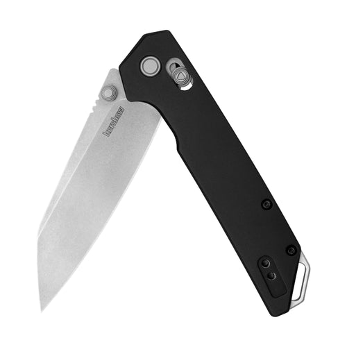 Kershaw Reverse Tanto Iridium Folding Pocket Knife, Sleek 3.4 inch D2 Steel Blade, DuraLock Locking Mechanism, Aluminum Handle, Designed in the USA