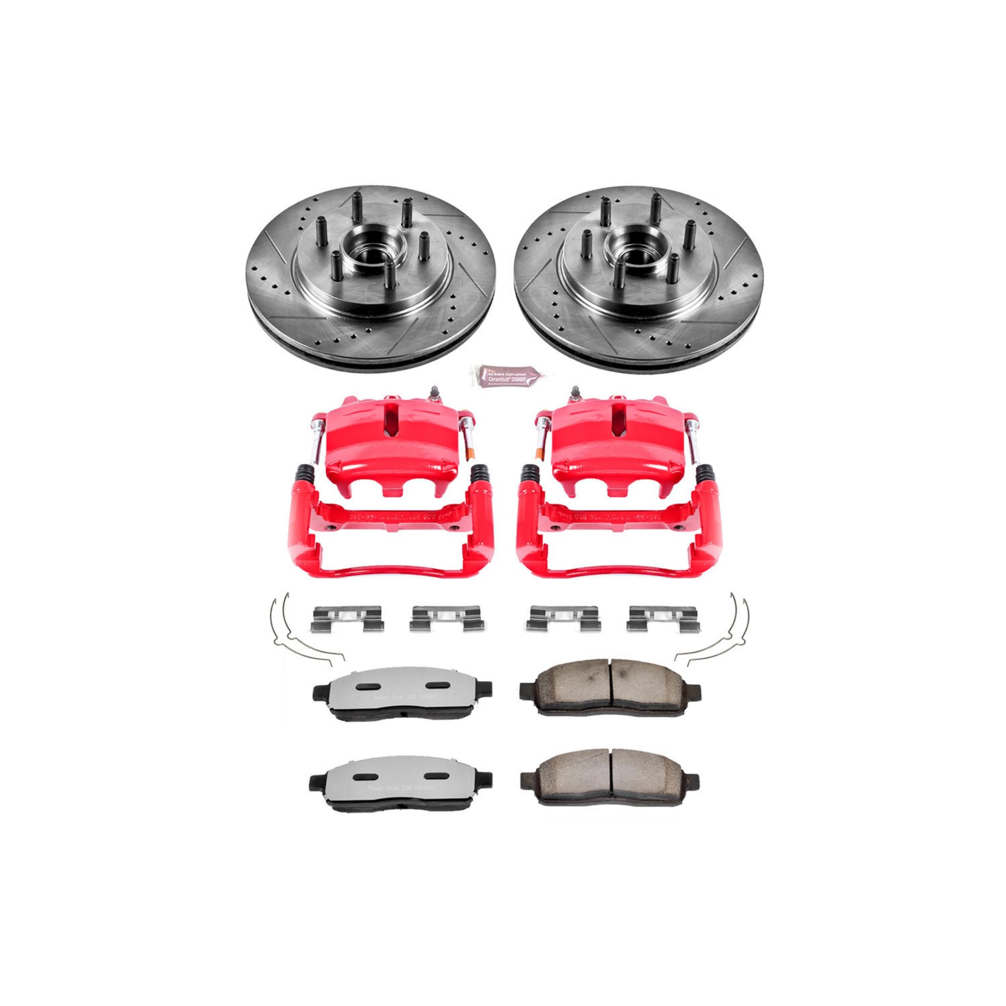 Power Stop Front KC1939-36 Z36 Truck and Tow Brake Kit with Calipers For Ford F-150 2004 [Model Specific]