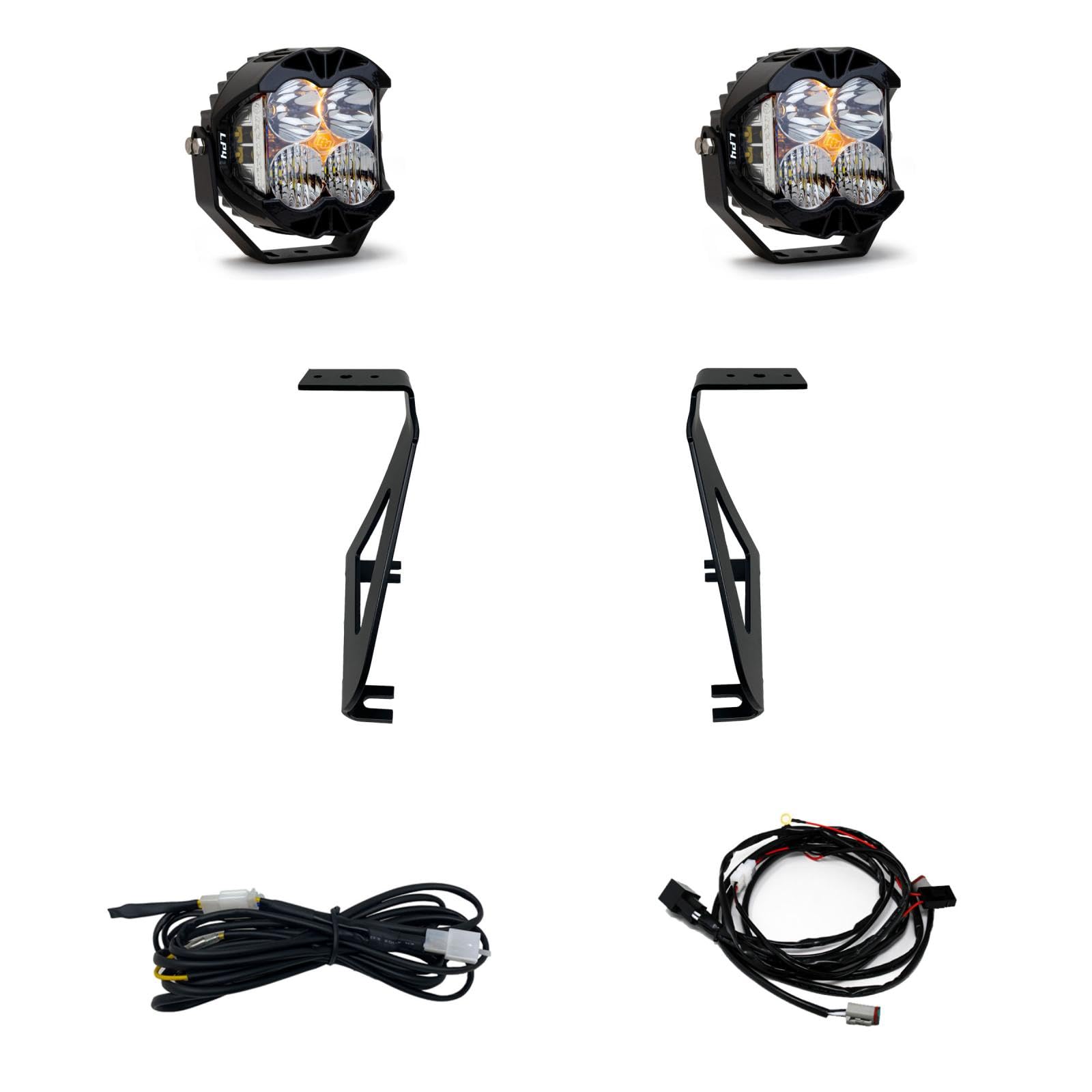 Baja Designs A-Pillar Light Kit LP4 Pro LED for Ford F-150 Raptor 2021+ Truck (Driving/Combo; Clear)