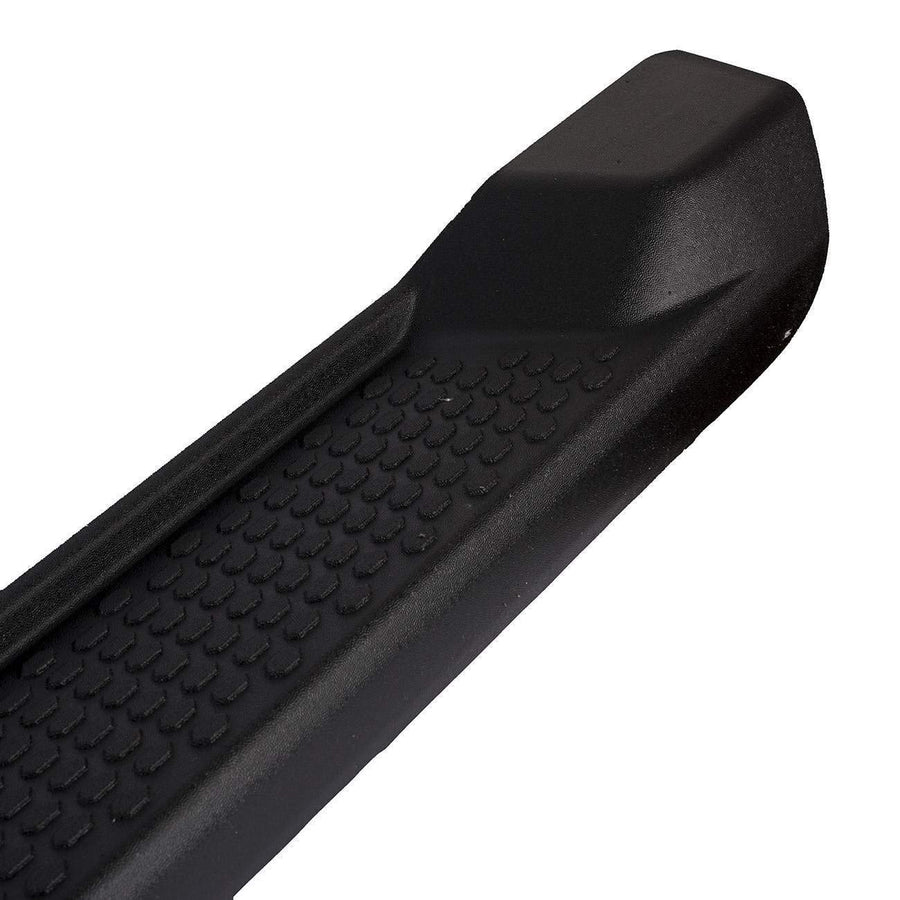 OEM Replica Black Horse Running Boards Compatible with 2018-2024 Jeep Wrangler JL(Incl. 2020 Diesel Engine & Excl. Plug-in Hybrid and Trims with Fox Hydraulic Jounce Bumpers)-RJEWRJL
