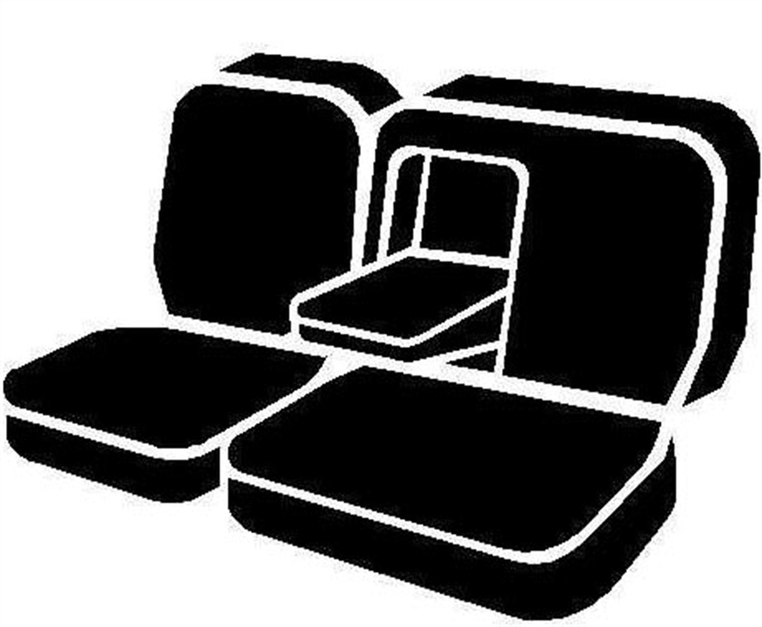 Custom Fit FIA TR42-32 Gray Rear Seat Cover Split Seat 60/40 - Saddle Blanket, (Gray)