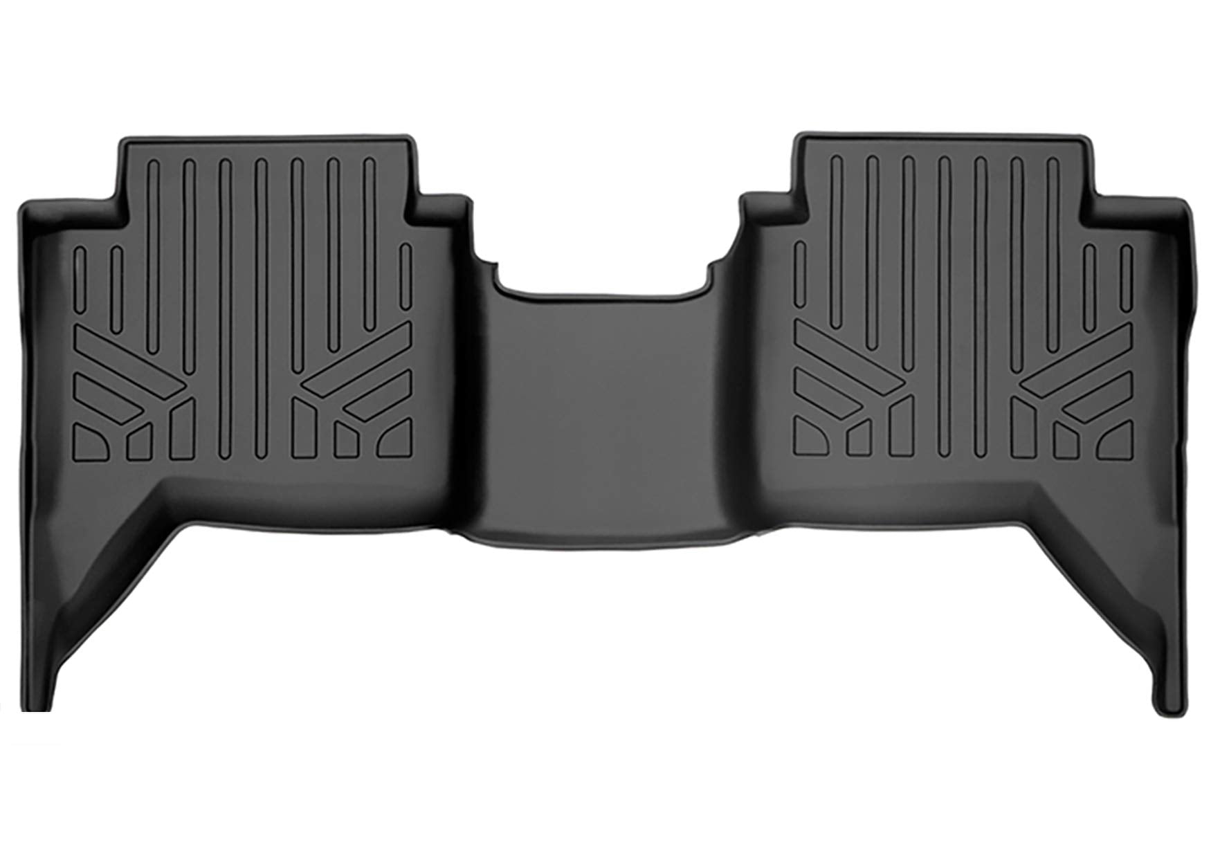 Rough Country Floor Mats All Weather for Ford Ranger Crew Cab (2019-2023) - Non-Slip Waterproof Flexible Floor Mat, Front & Rear Set