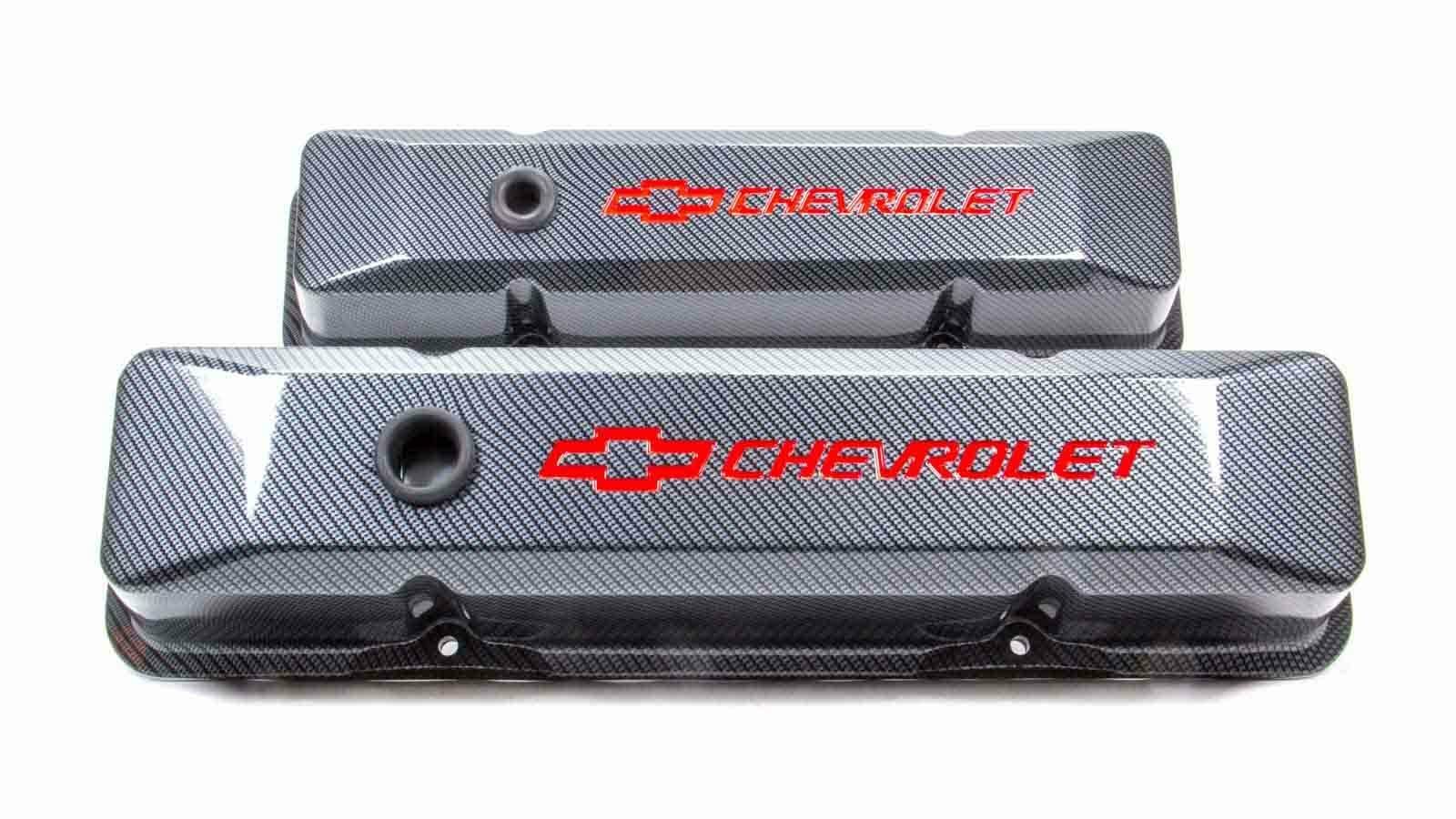 Die-Cast PROFORM Carbon Fiber Look SBC Valve Covers 2 pc P/N 141-121