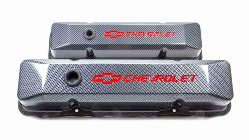 Die-Cast PROFORM Carbon Fiber Look SBC Valve Covers 2 pc P/N 141-121