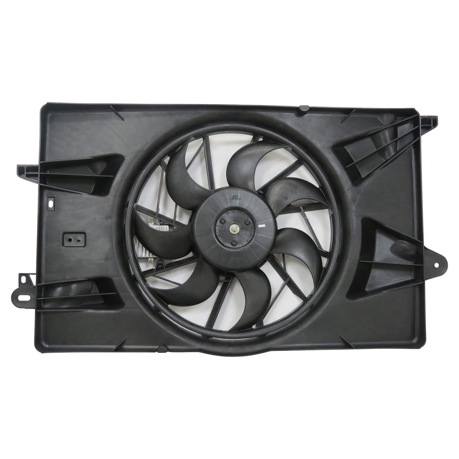 Cooling Fan Assembly TYC 623340 Compatible with 2014-2020 Jeep Cherokee, Black