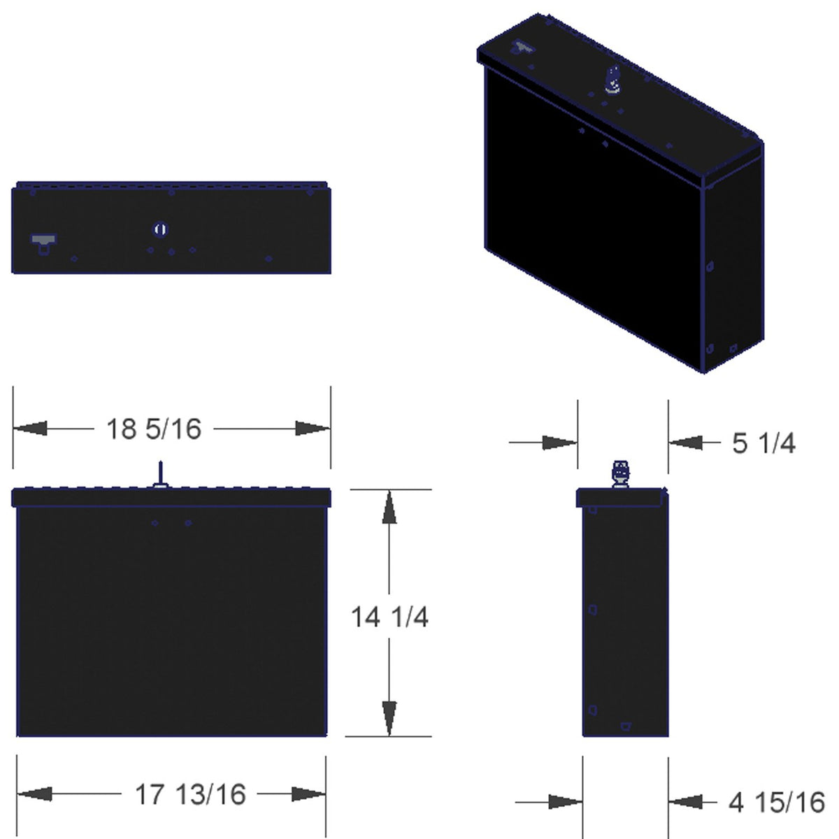Laptop Computer Tuffy Security Lockbox