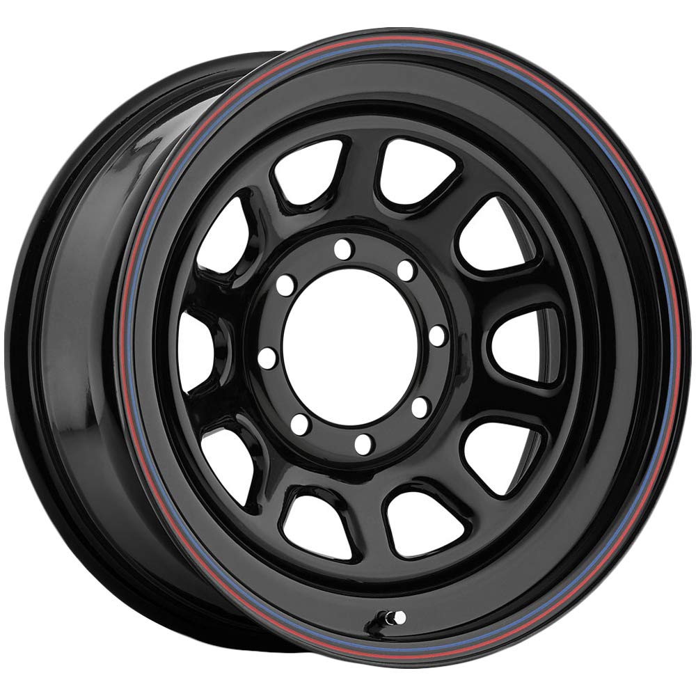 Black Raceline 51 DAYTONA Wheel (15 x 8. inches /0 x 114 mm, 0 mm Offset)