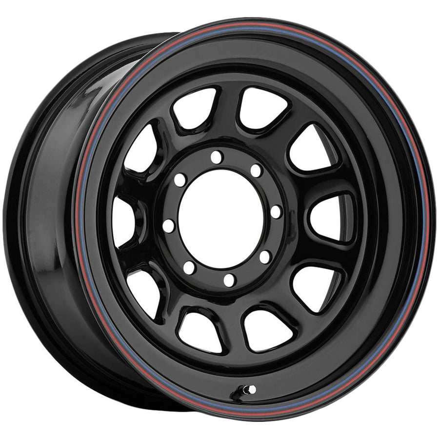 Black Raceline Wheels 51 DAYTONA Wheel (15 x 7. inches /0 x 114 mm, 0 mm Offset)