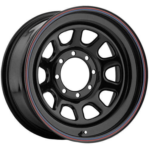 Black Raceline Wheels 51 DAYTONA Wheel (15 x 7. inches /0 x 114 mm, 0 mm Offset)