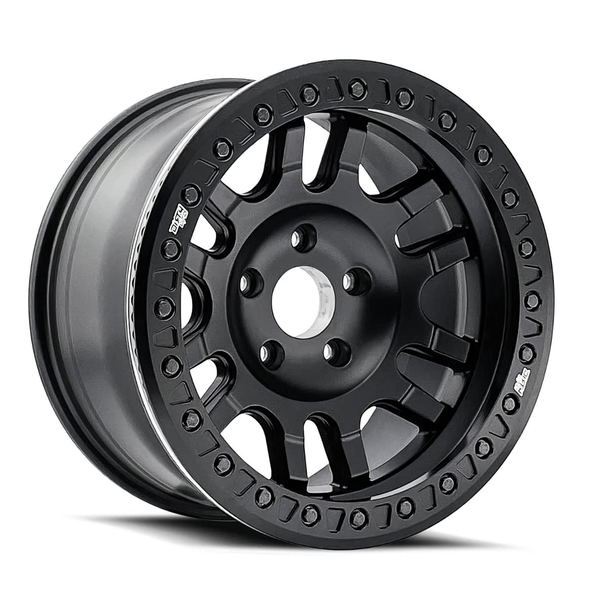 Matte Black Dirty Life Canyon Race (9314) Wheel with Non Chrome (19 x 19. inches /1 x 17 inches, -12 inches Offset)