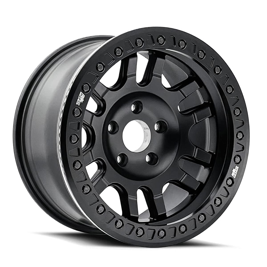Matte Black Dirty Life Canyon Race (9314) Wheel with Non Chrome (19 x 19. inches /1 x 17 inches, -12 inches Offset)