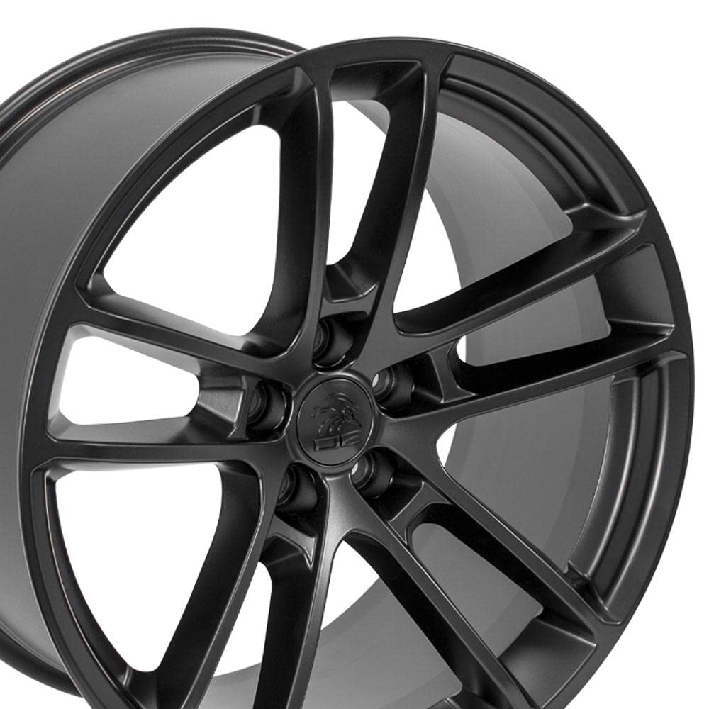 20 Inch OE Wheels DG23 Rim Fits Charger/Challenger SRT Hellcat Style 5x115 20x10 Satin Black - Hollander 2718 (1)
