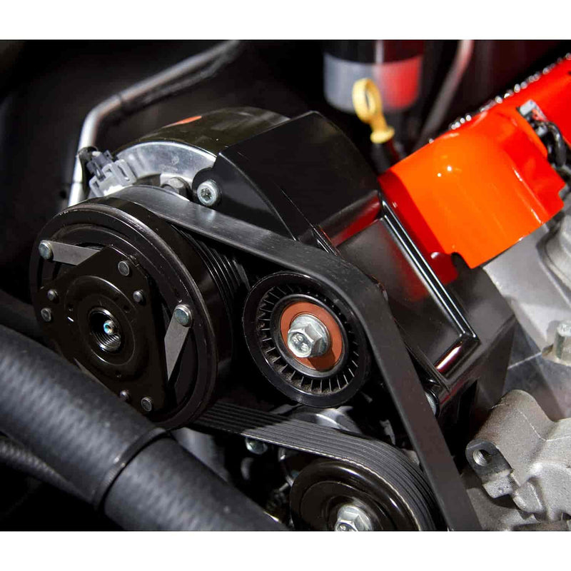 Holley LS A/C Accessory Drive Bracket 20-133BK - Passenger's Side A/C Bracket - works with R4 compressor
