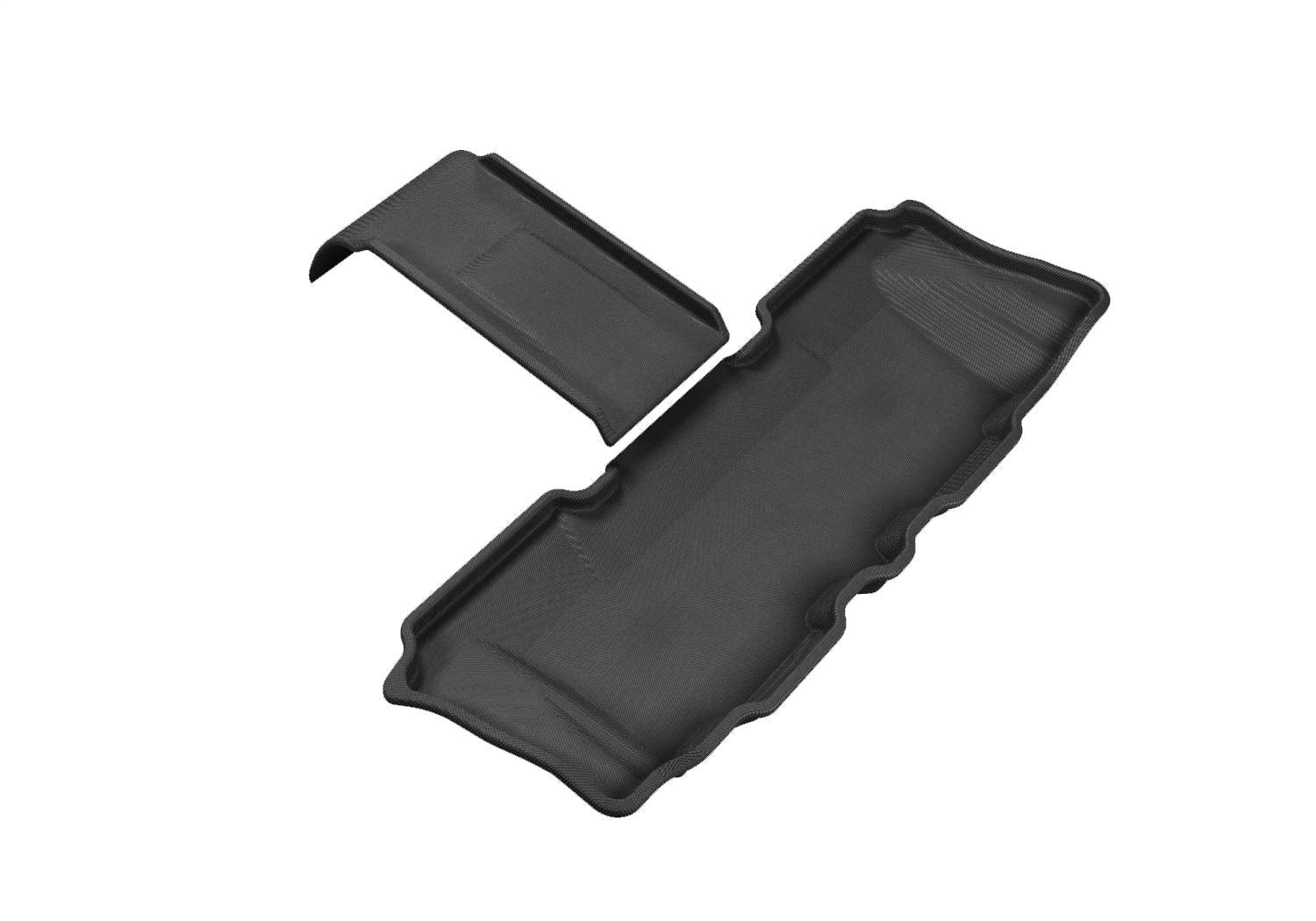 3D MAXpider All-Weather Floor Mats for Hyundai Santa FE 6 & 7 Seater 2013-2018 / Hyundai Santa FE XL 2019 Custom Fit Car Floor Liners, Kagu Series (3rd Row, Black) L1HY02831509