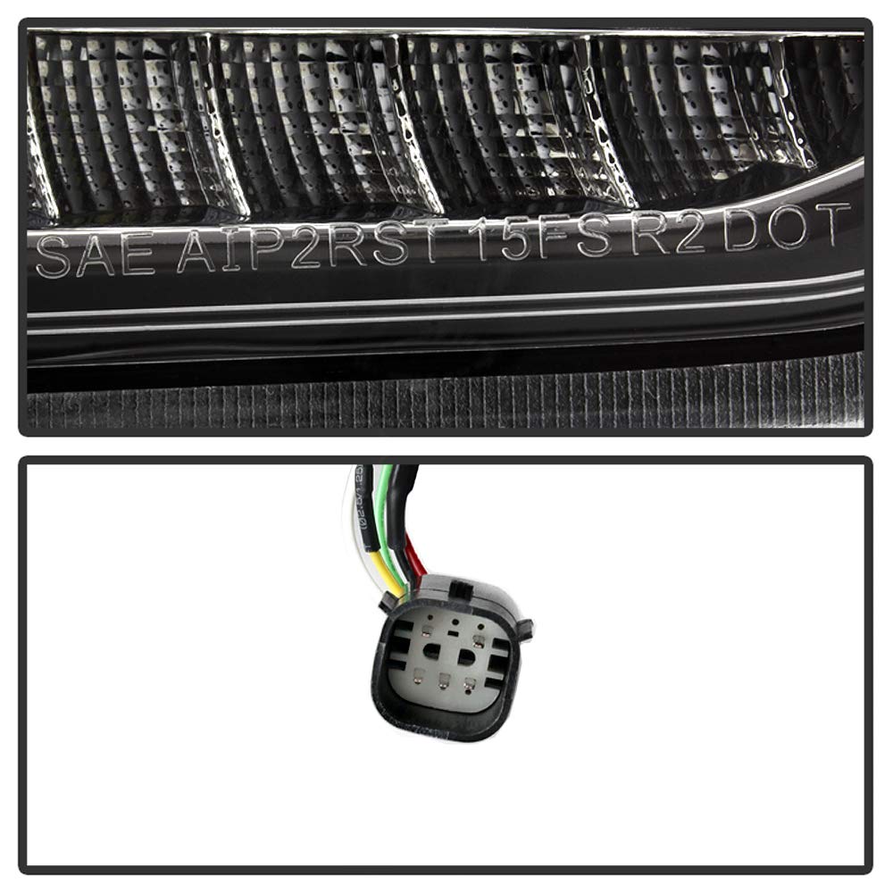 Ford Focus Spyder 5Dr Hatchback 15-17 LED Sequential Indicator LED Reverse LED Tail Lights - Black