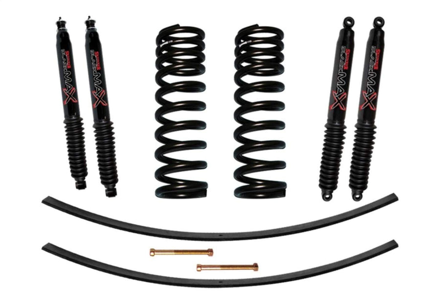 Skyjacker Suspension Lift Kit 172BK-B w/Shock Black MAX Shocks 1.5-2 in. Lift Incl. Front Coil Springs Rear Add-A-Leafs