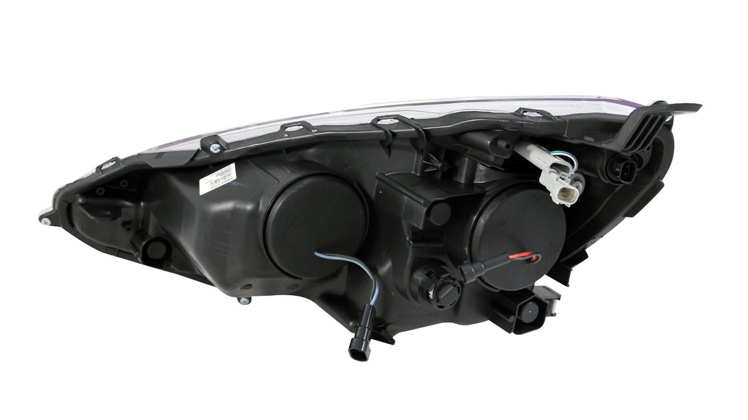 Black/Clear/Amber AnzoUSA 121474 Plank Style Projector Headlights for Toyota Prius