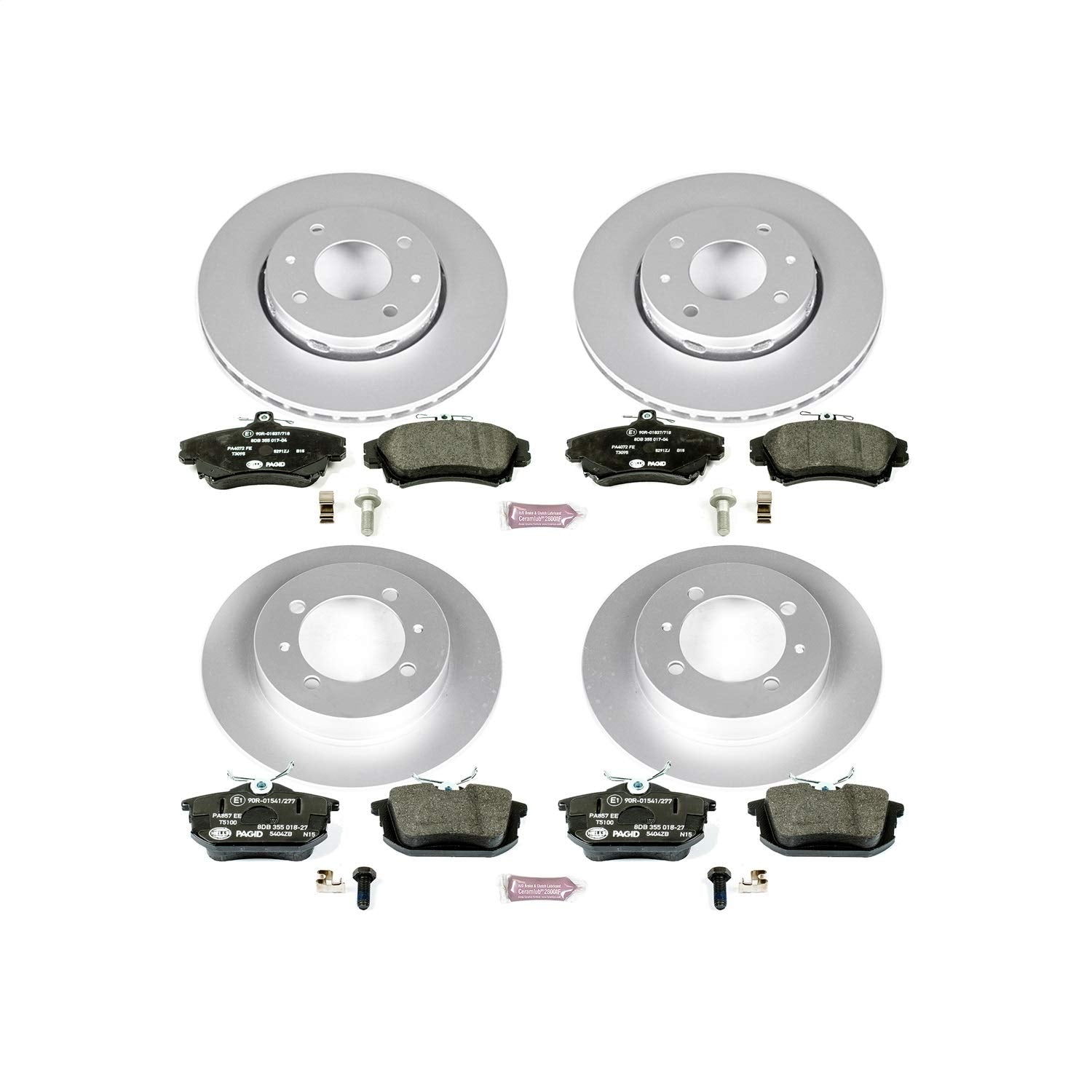 Euro-Stop Power Stop Brake Kit Front and Rear For Volvo S40 2000-2004, Volvo V40 2000-2004 [Model Specific]