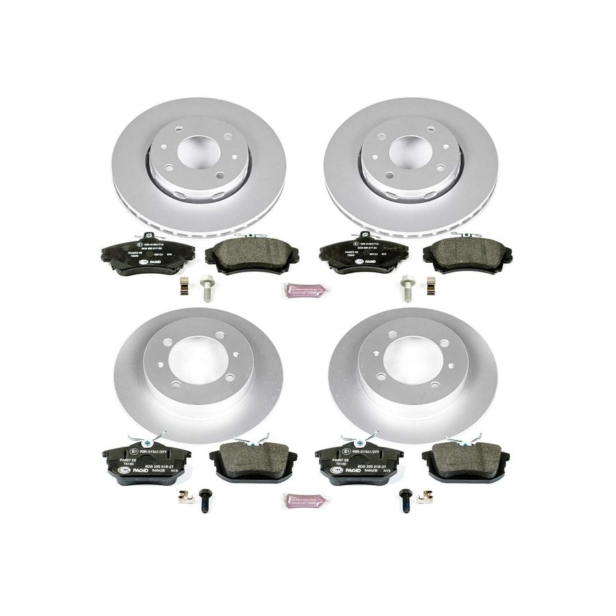 Euro-Stop Power Stop Brake Kit Front and Rear For Volvo S40 2000-2004, Volvo V40 2000-2004 [Model Specific]