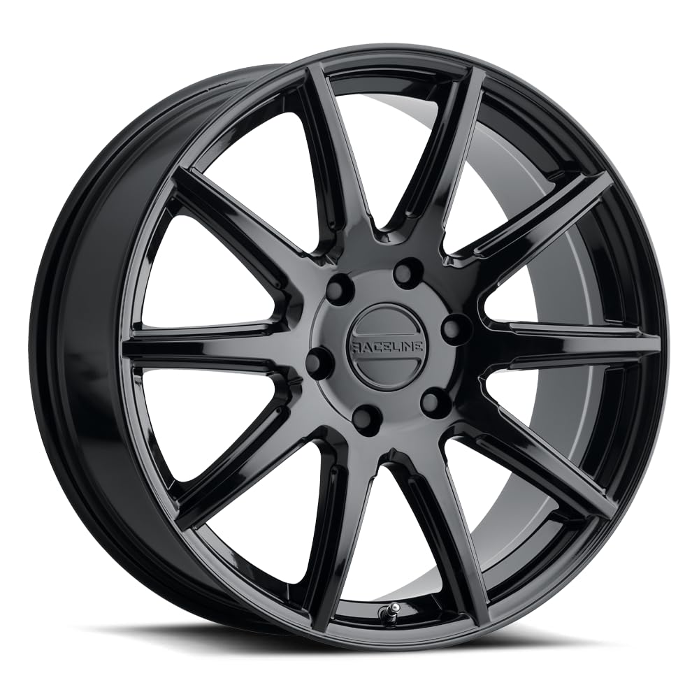 Gloss Black Raceline Wheels 159B SPIKE Wheel (18 x 8. inches /5 x 127 mm, 35 mm Offset)