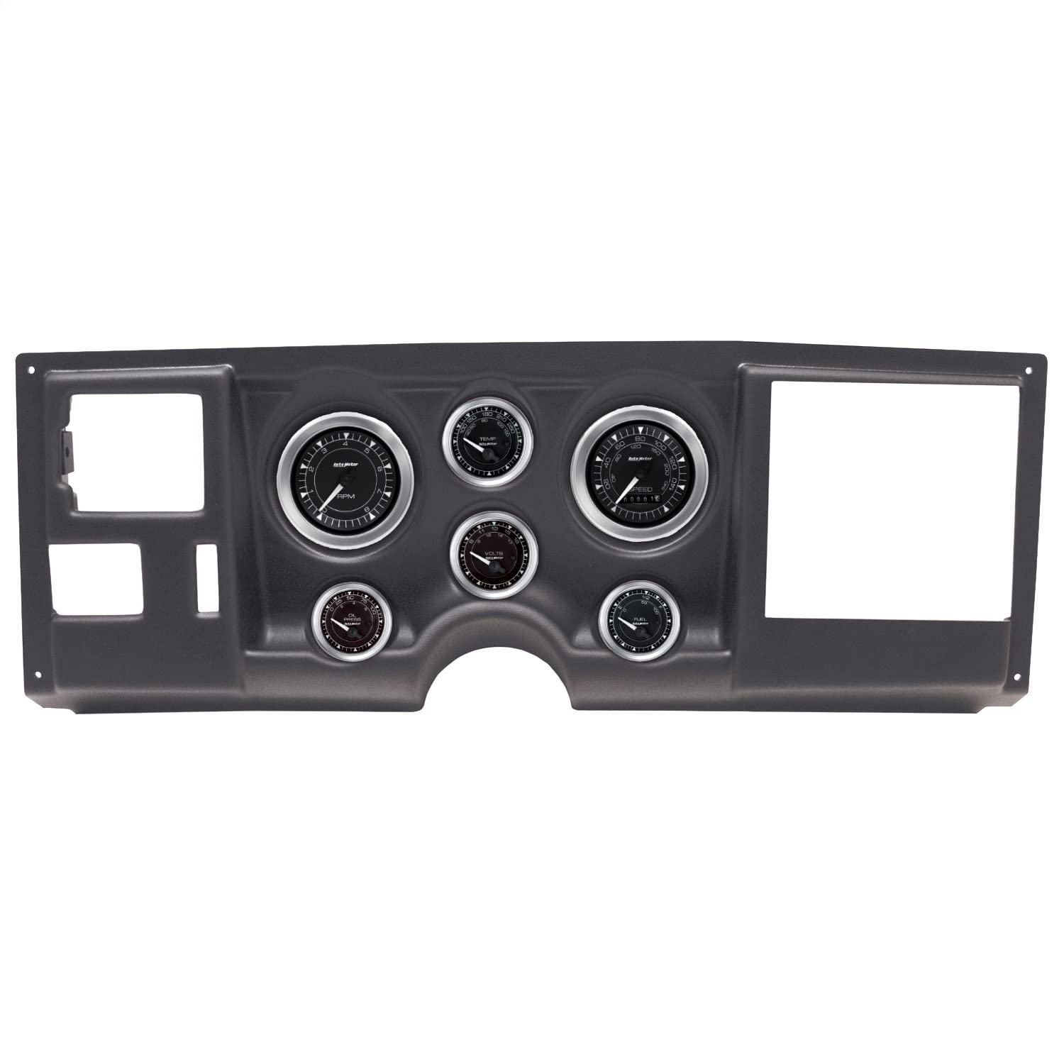 AUTO METER Direct Fit Dash Kit 2925-04, (3 3/8" X2, 2 1/16" X4), Chevy/Gmc Truck 88-94, Chrono