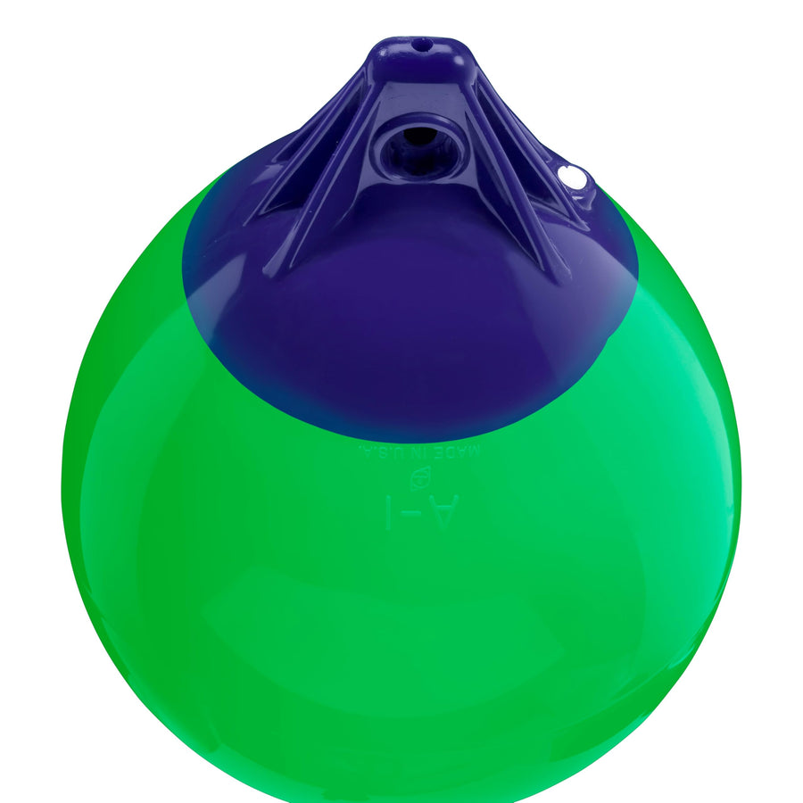 Polyform A-1 Standard Blue Ropehold Buoy - Green