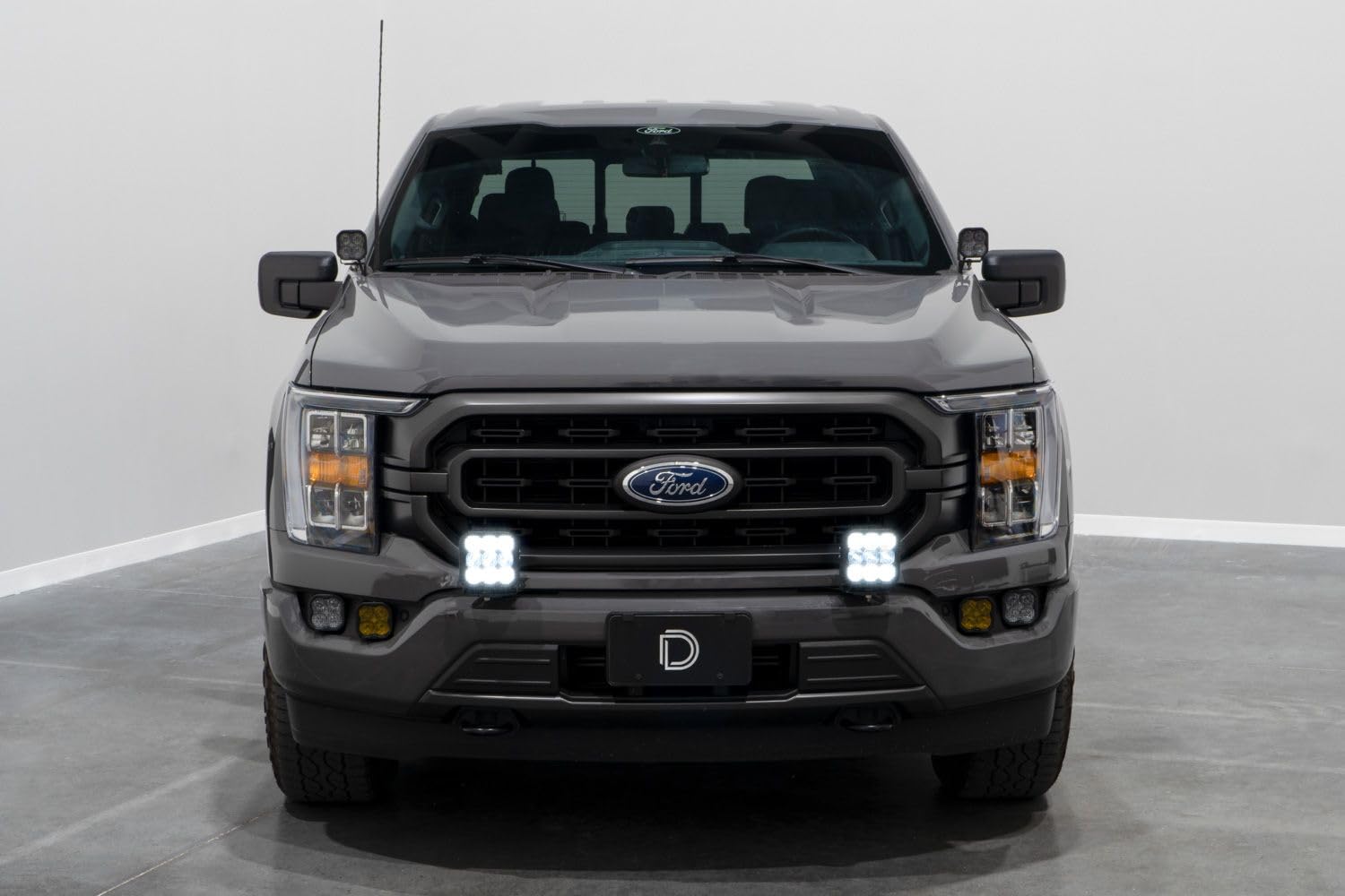 SS5 Bumper LED Pod Light Kit Diode Dynamics for 2021-2022 Ford F-150, Pro Yellow Combo