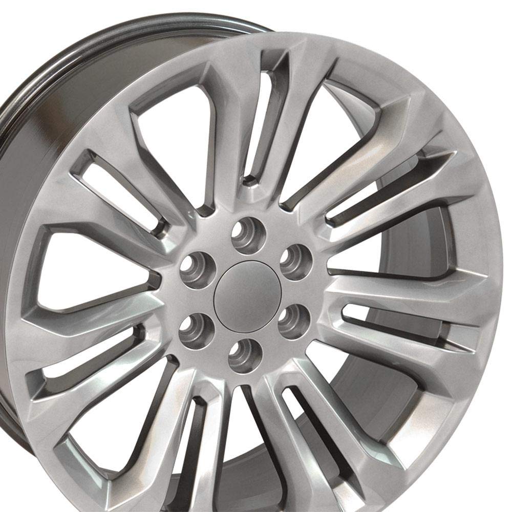 22" Replica Wheel Cv43 OE Wheels CV43B-22090-6550-24HB Fits Chevrolet Silverado 22X9 Hyper Wheel