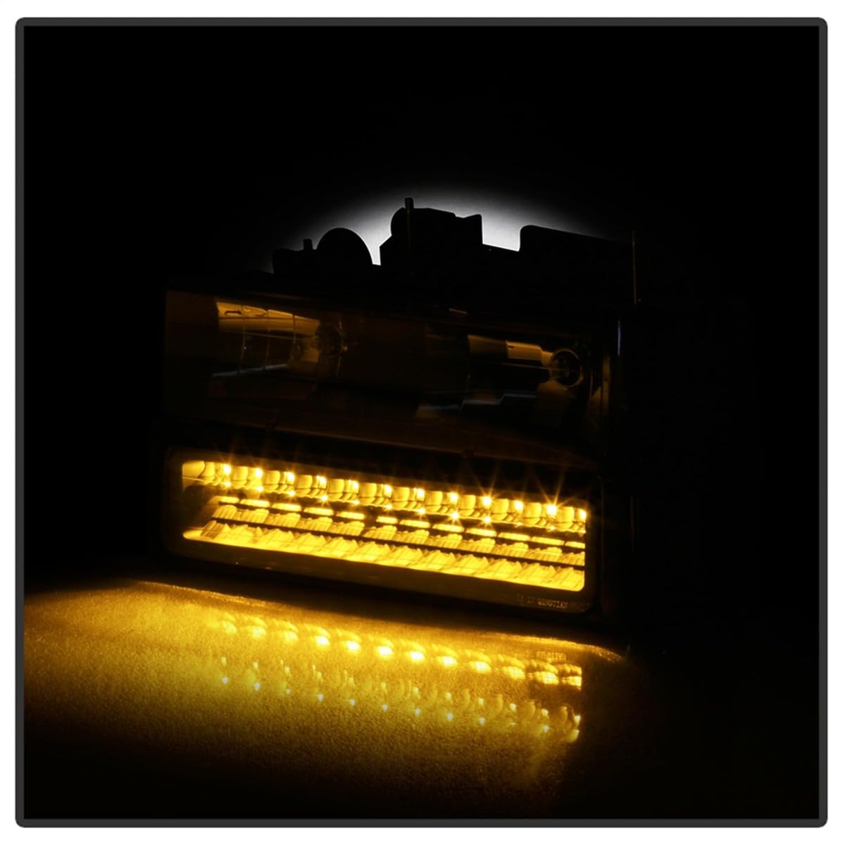 Bumper Headlight Spyder Auto HD-JH-CCK88-LED-AM-BK-SET