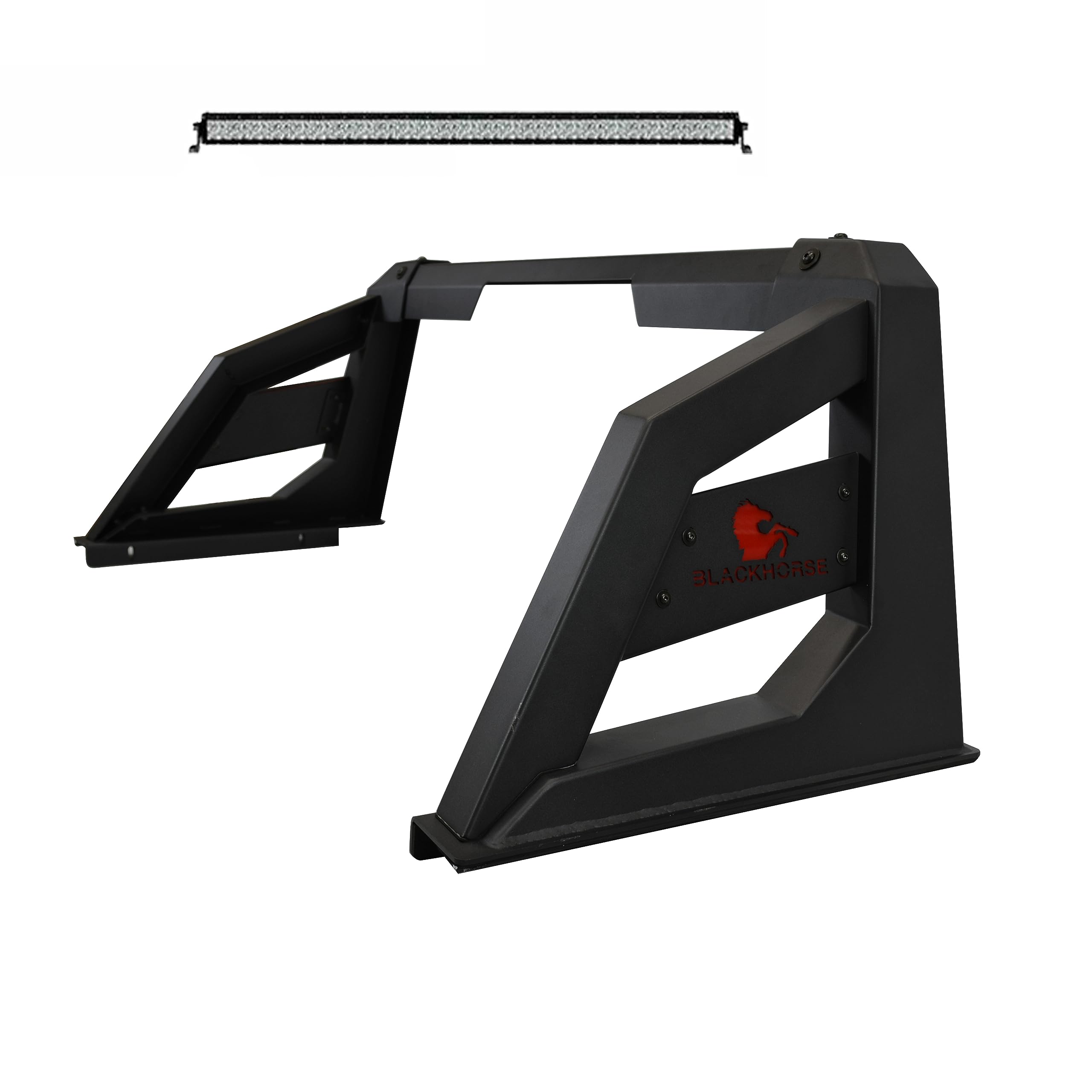 Armour Black Horse Roll Bar Matte Black Includes 1 40in LED Light Bar Compatible with 2005-2021 Nissan Frontier-ARB-NIFRB-KIT