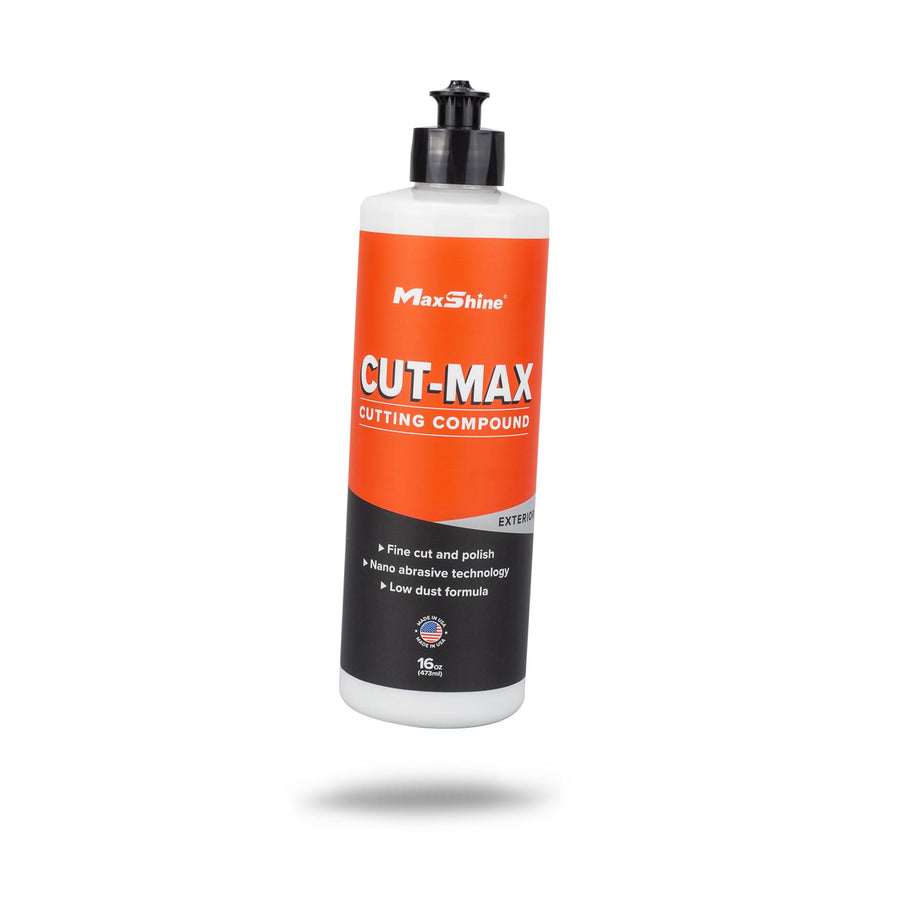 Cut Max Maxshine 16oz Fast-Cutting Compound | Professional Car Paint Correction Polish for Scratch & Heavy Swirl Removal | Buffing & Polishing Compound | Auto Detailing Supplies for Car Care