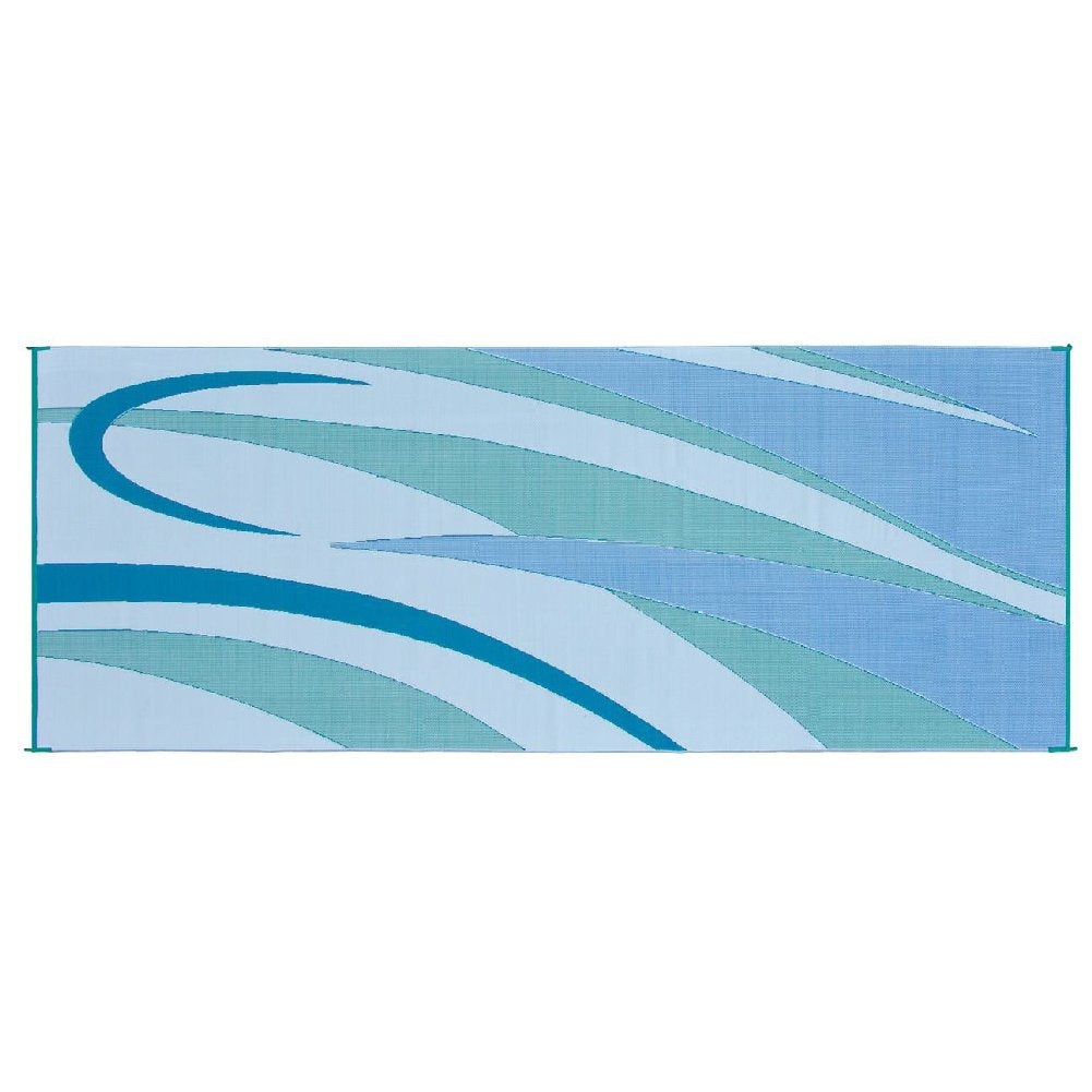 Ming's Mark 8' x 20 Blue/Green Graphic Mat