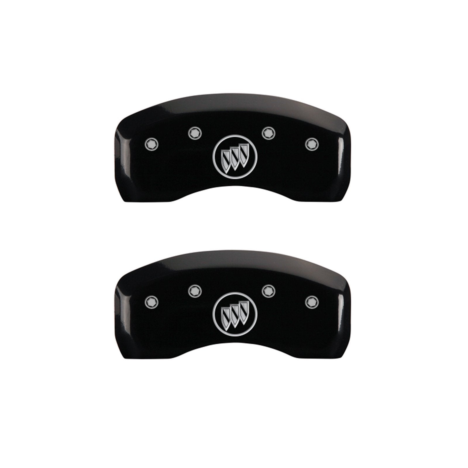 Caliper Covers MGP 49004SBSHBK with Black Powder Coat Finish, (Set of 4)