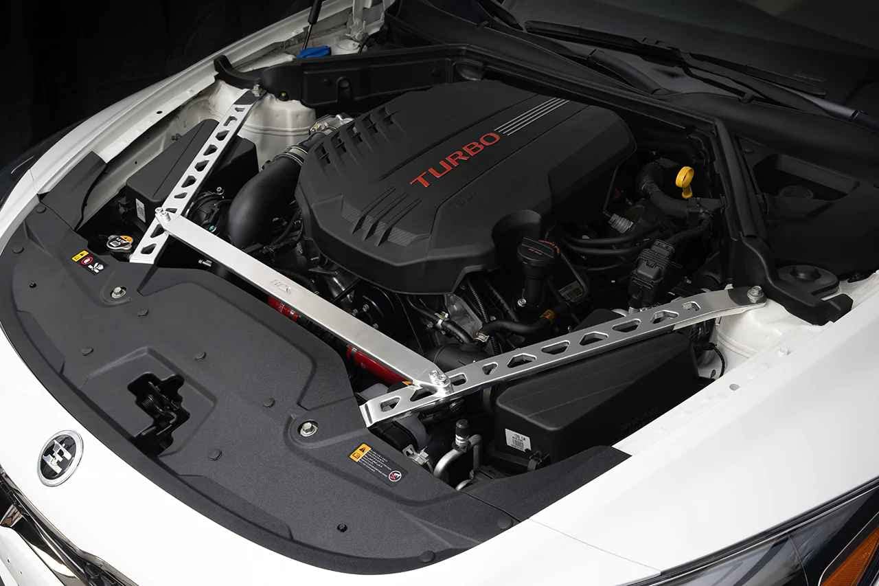 Polished HPS Performance Front Strut Bar Tower Brace Compatible for 2018-2022 Kia Stinger, 42-105P