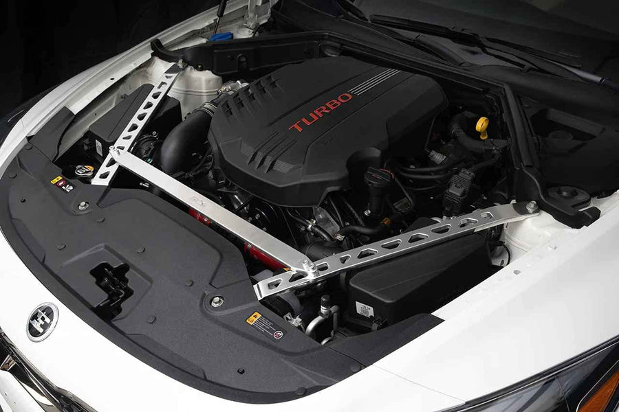 Polished HPS Performance Front Strut Bar Tower Brace Compatible for 2018-2022 Kia Stinger, 42-105P