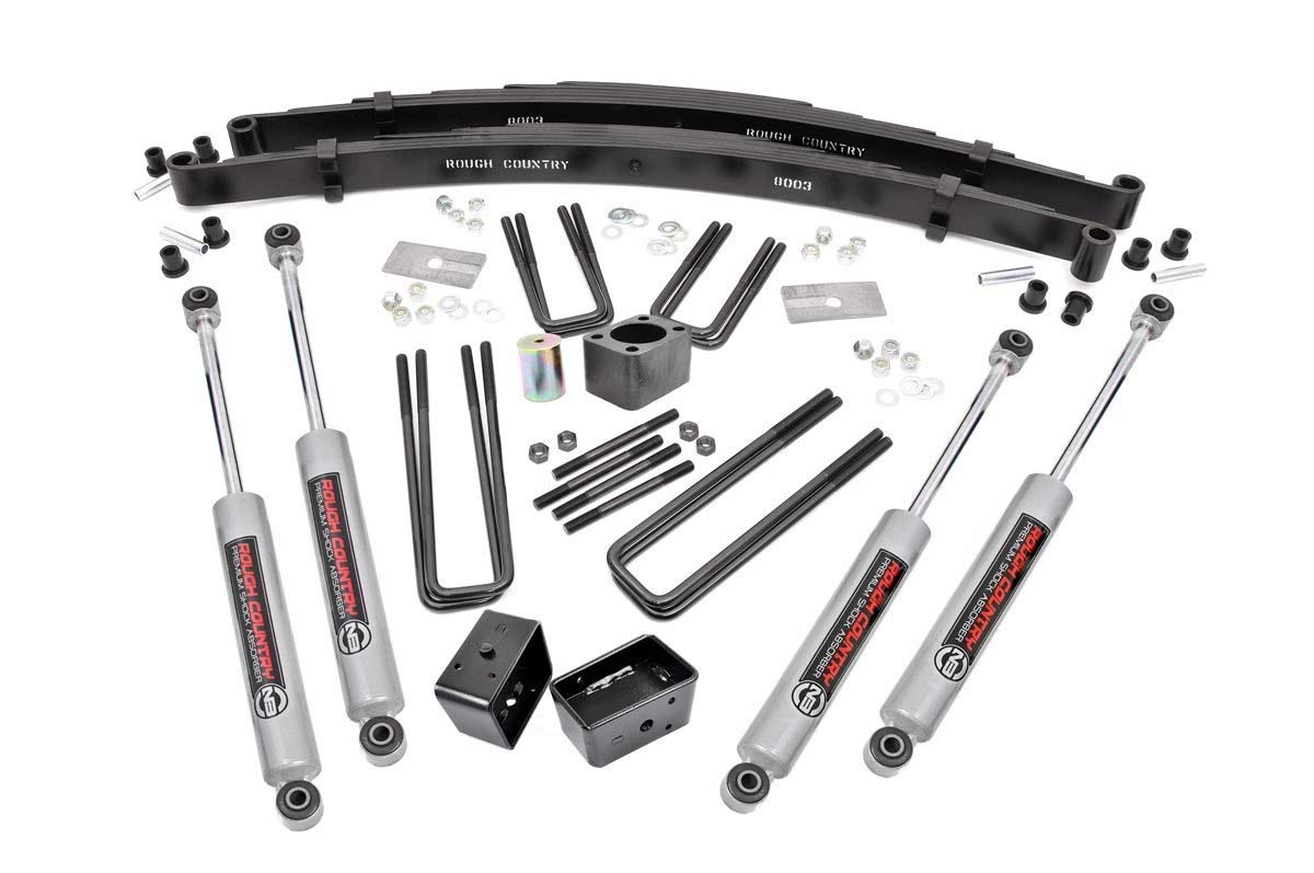 4" Lift Kit Rough Country for 86-89 Dodge W100 | 77-93 W150 | Dana 60-311.20