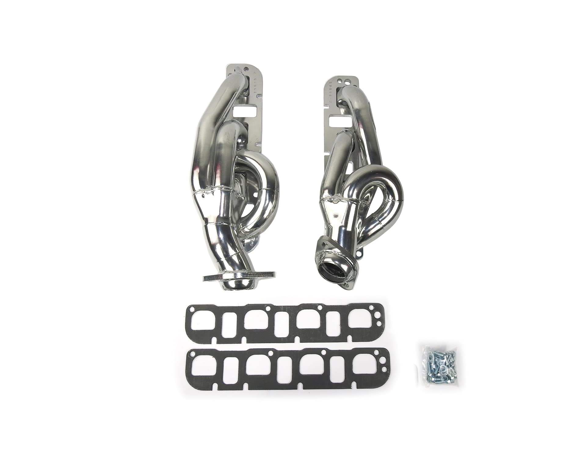 1-5/8" JBA Shorty Stainless Steel Silver Ceramic Exhaust Header for Ram 5.7L Hemi 2500 4WD 1500